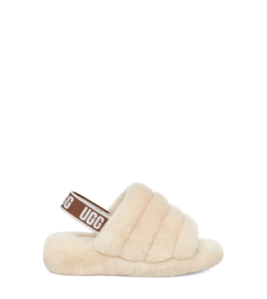 Femme UGG Pantoufles | Fluff ouais diapositive Naturel