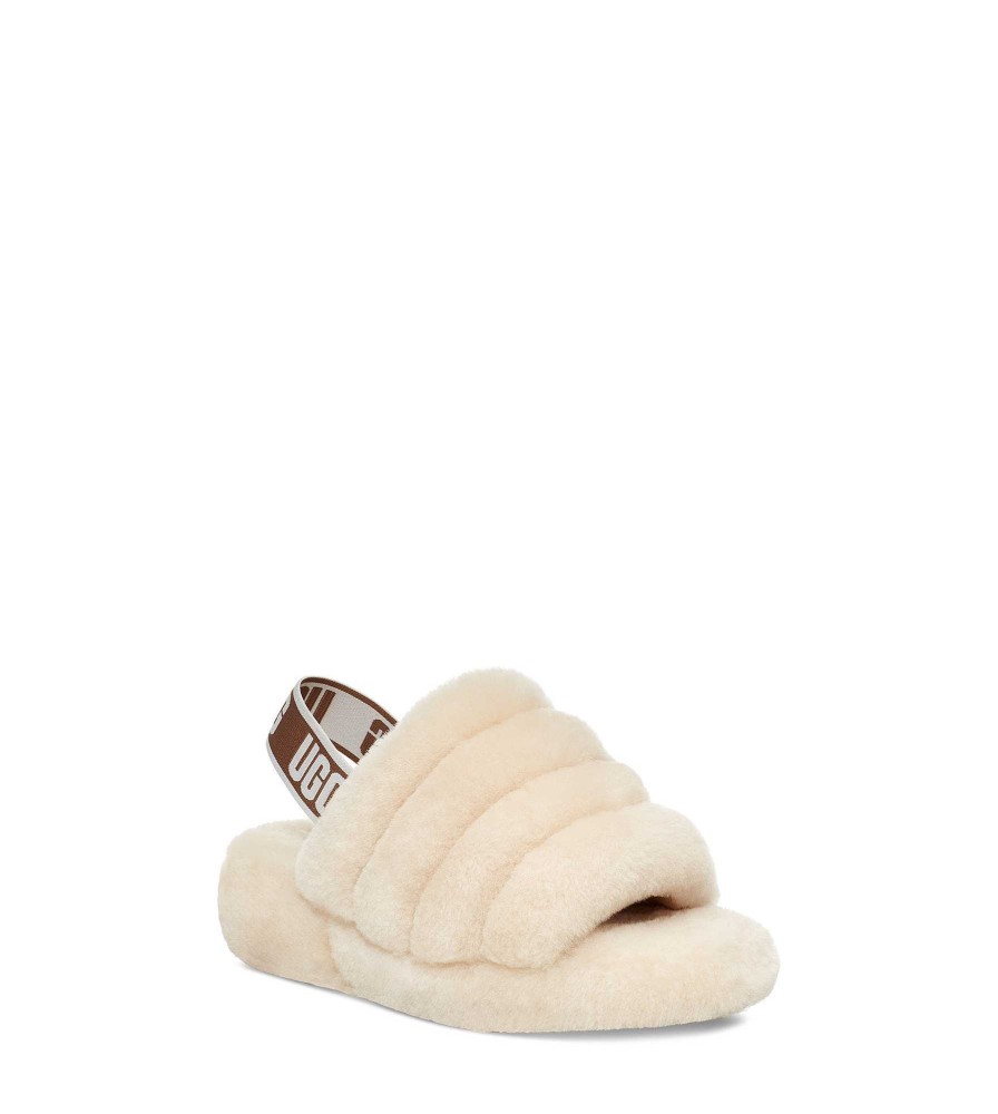 Femme UGG Pantoufles | Fluff ouais diapositive Naturel