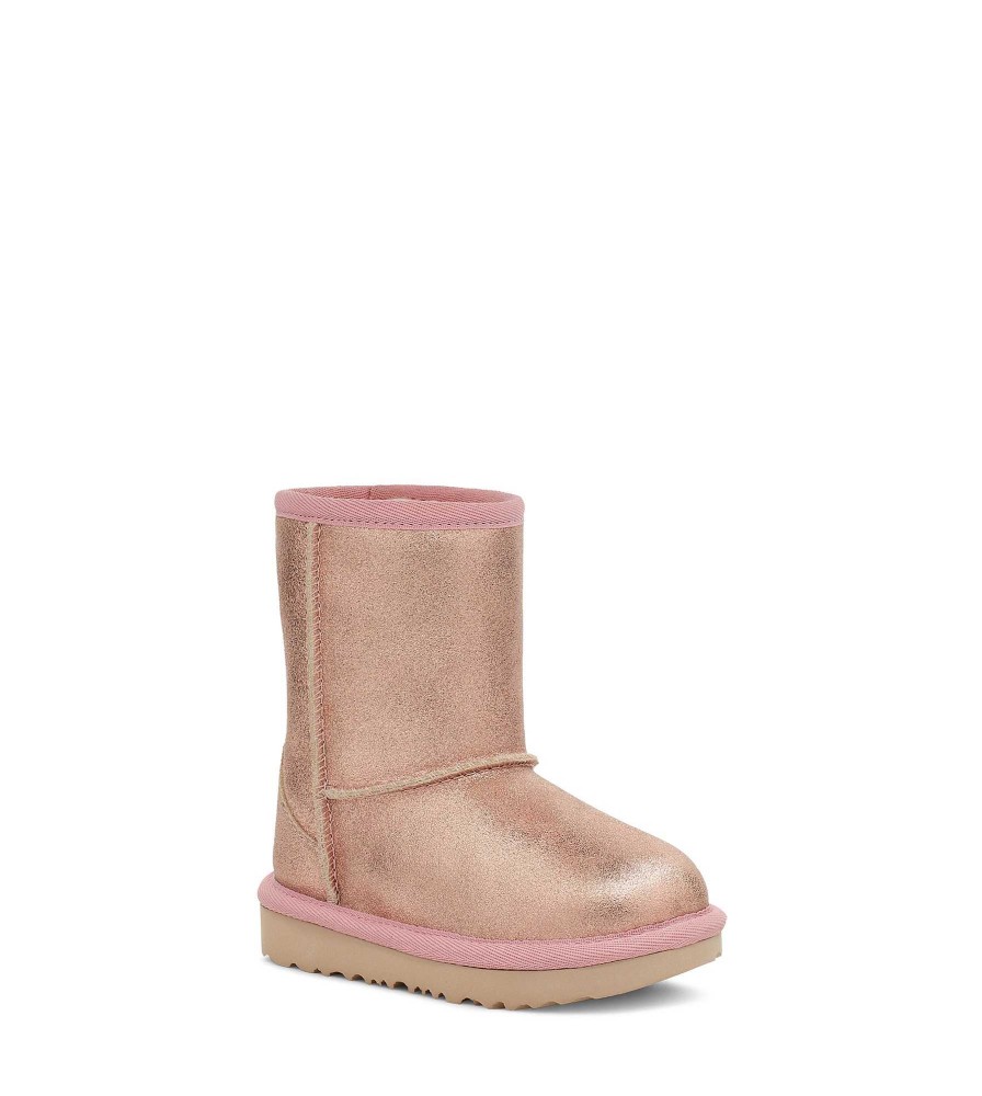 Enfants UGG Bottes | Paillettes métalliques Classic II Or rose