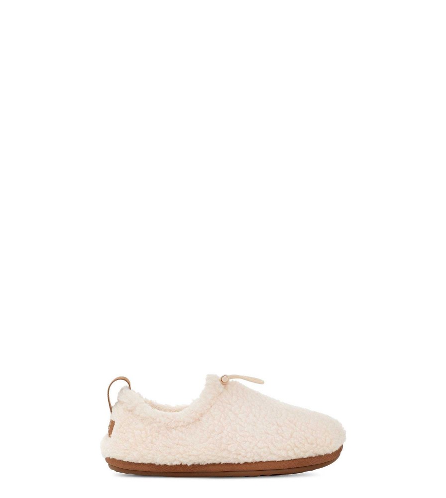 Femme UGG Pantoufles | Pantoufle en peluche Naturel/Châtaigne