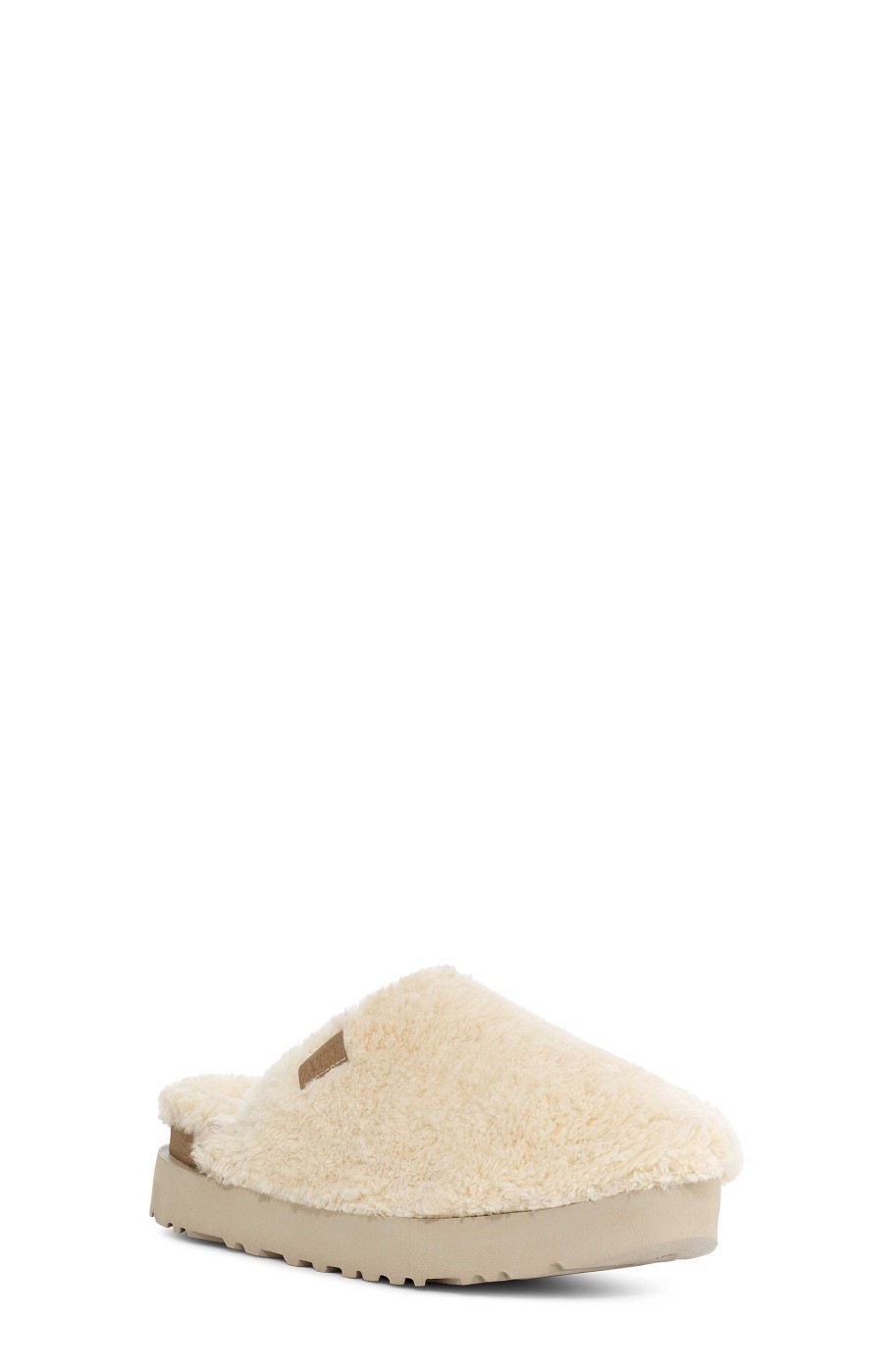 Femme UGG Pantoufles | Glissière de sucre Fuzz, Ugg Naturel