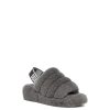 Femme UGG Pantoufles | Fluff ouais Slide, Ugg charbon