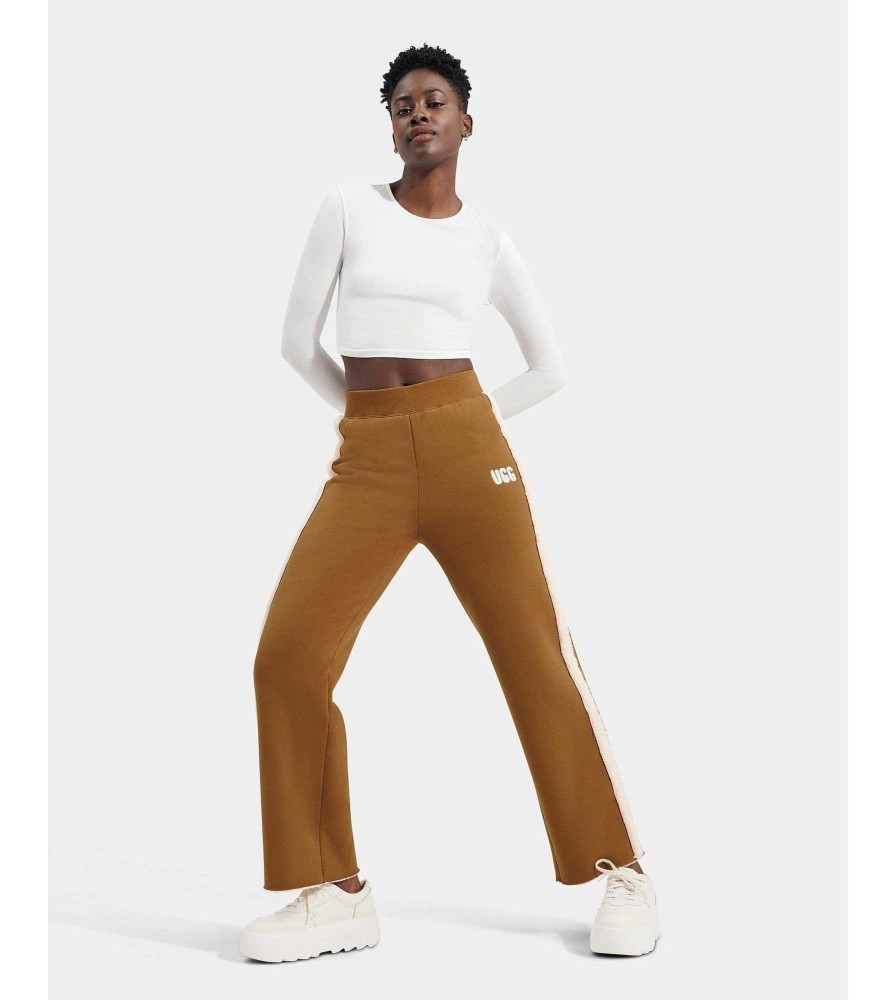 Femme UGG Collection RTW | Pantalon en molleton contrecollé Myah châtaigne