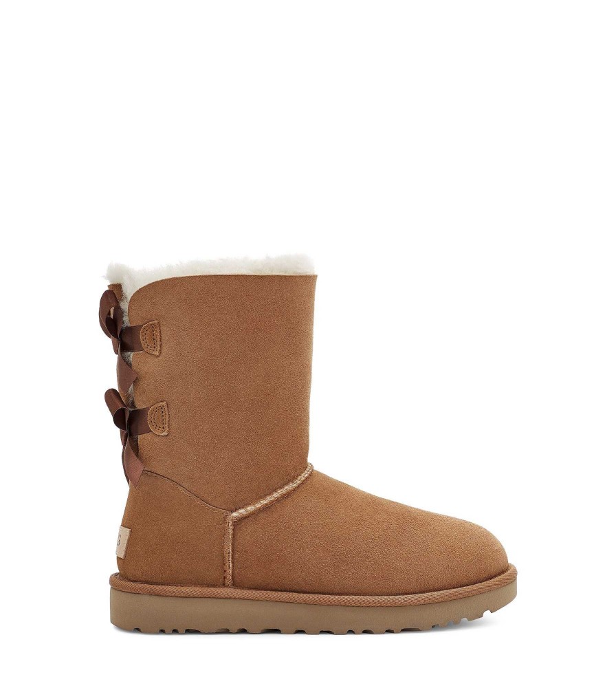 Femme UGG Bottes Classiques | Bailey Bow II, Ugg châtaigne