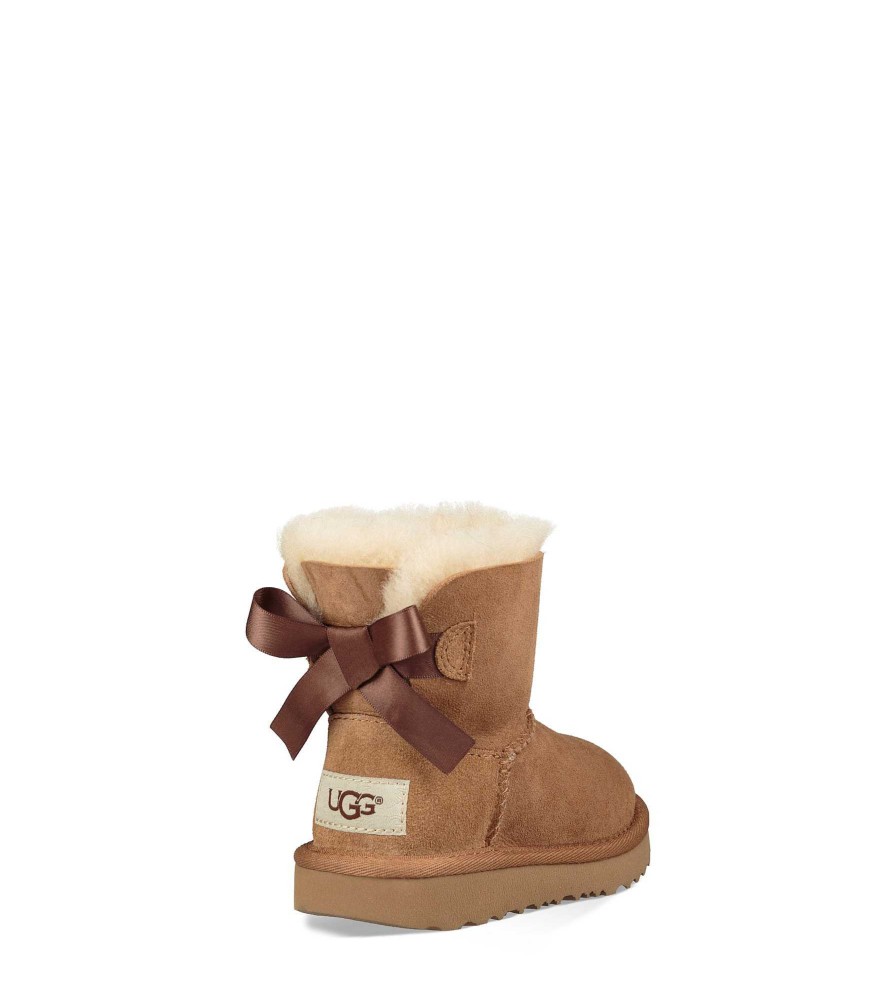 Enfants UGG Bottes | Mini Bailey Bow II, Ugg châtaigne