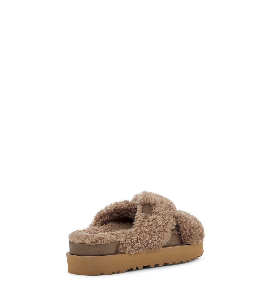 Femme UGG Pantoufles | Diapositive Fuzz Sugar Cross, Ugg Hickory