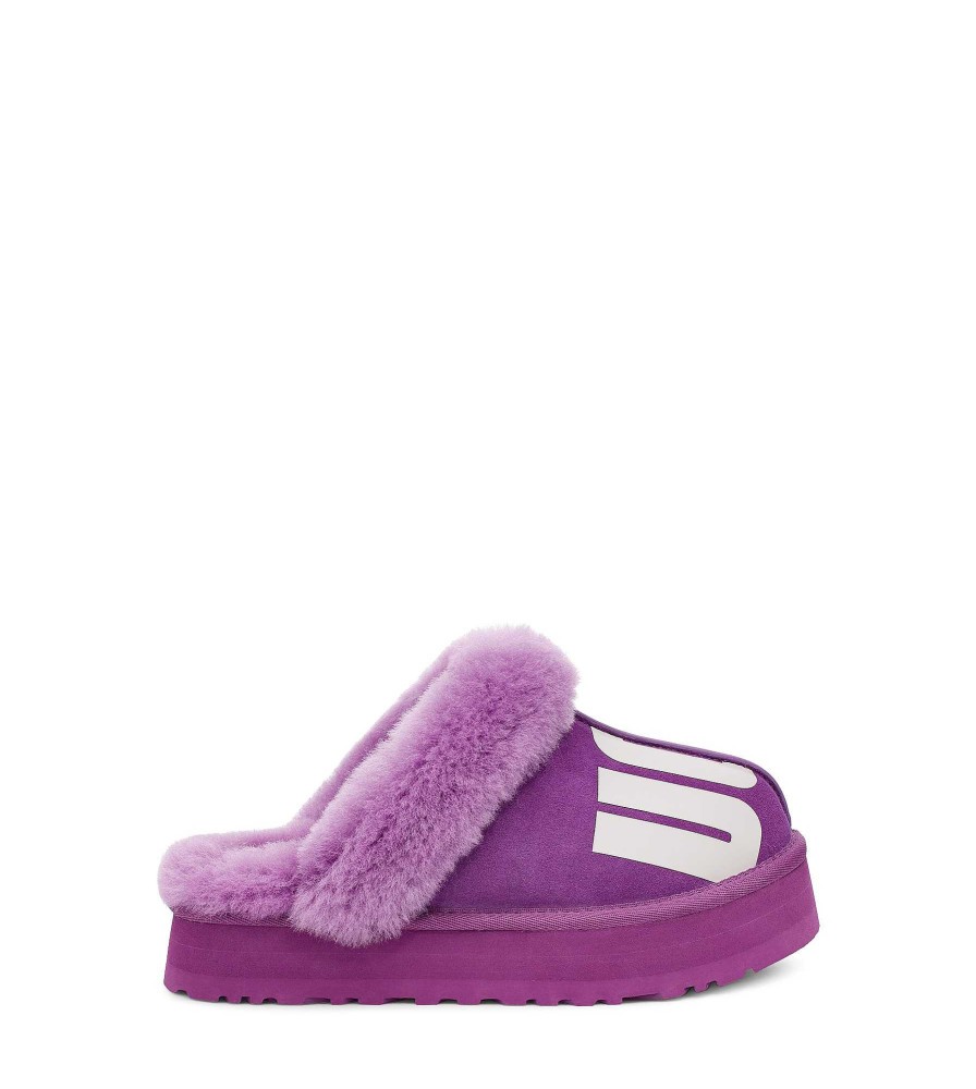 Femme UGG Pantoufles | Disquette hachée Ciel violet