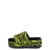 Femme UGG Sandales et Claquettes | Maxi Slide Imprimé Tigre Citron vert