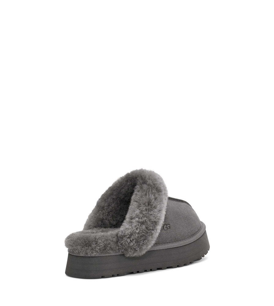 Femme UGG Pantoufles | Disquette charbon