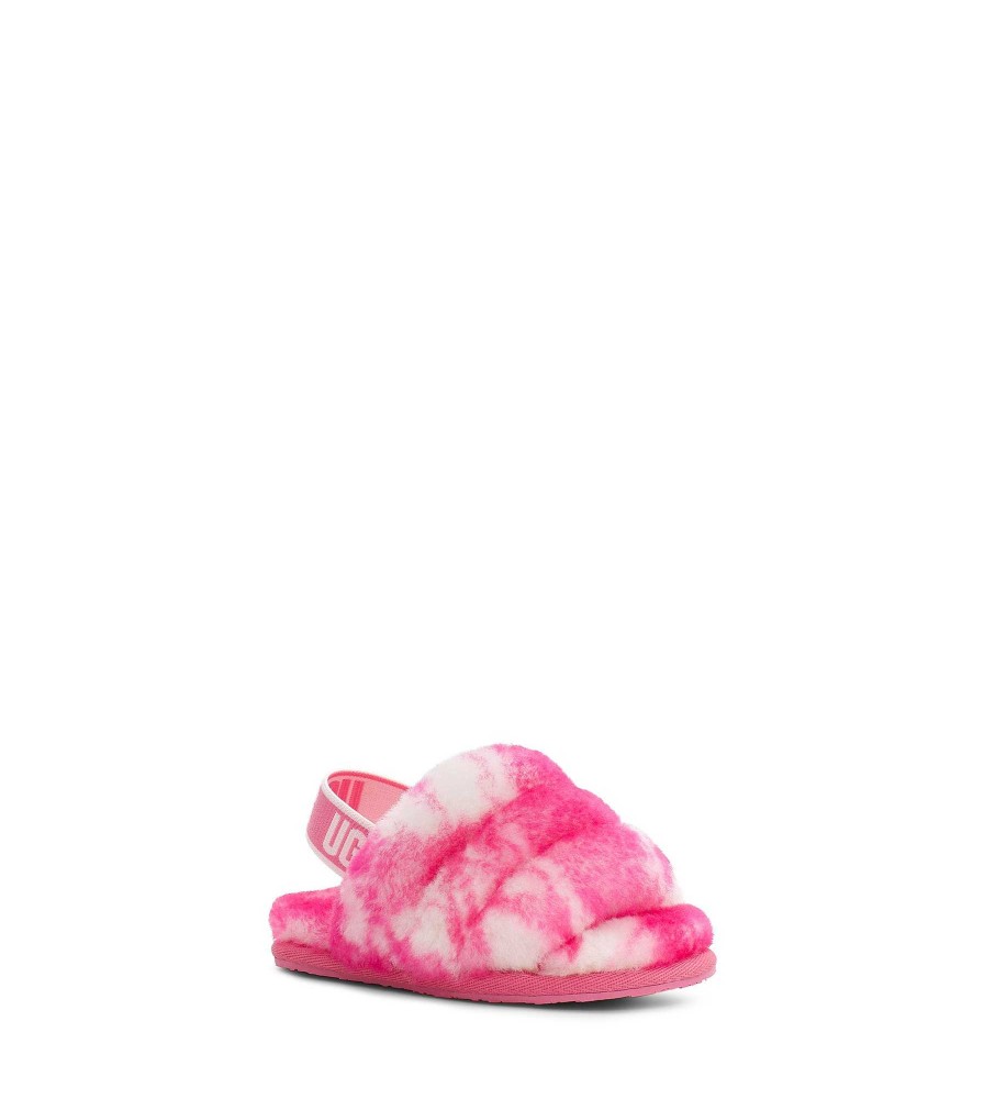 Enfants UGG Pantoufles | Fluff Yeah Slide Marble Rose Rose / Rose Coquillage