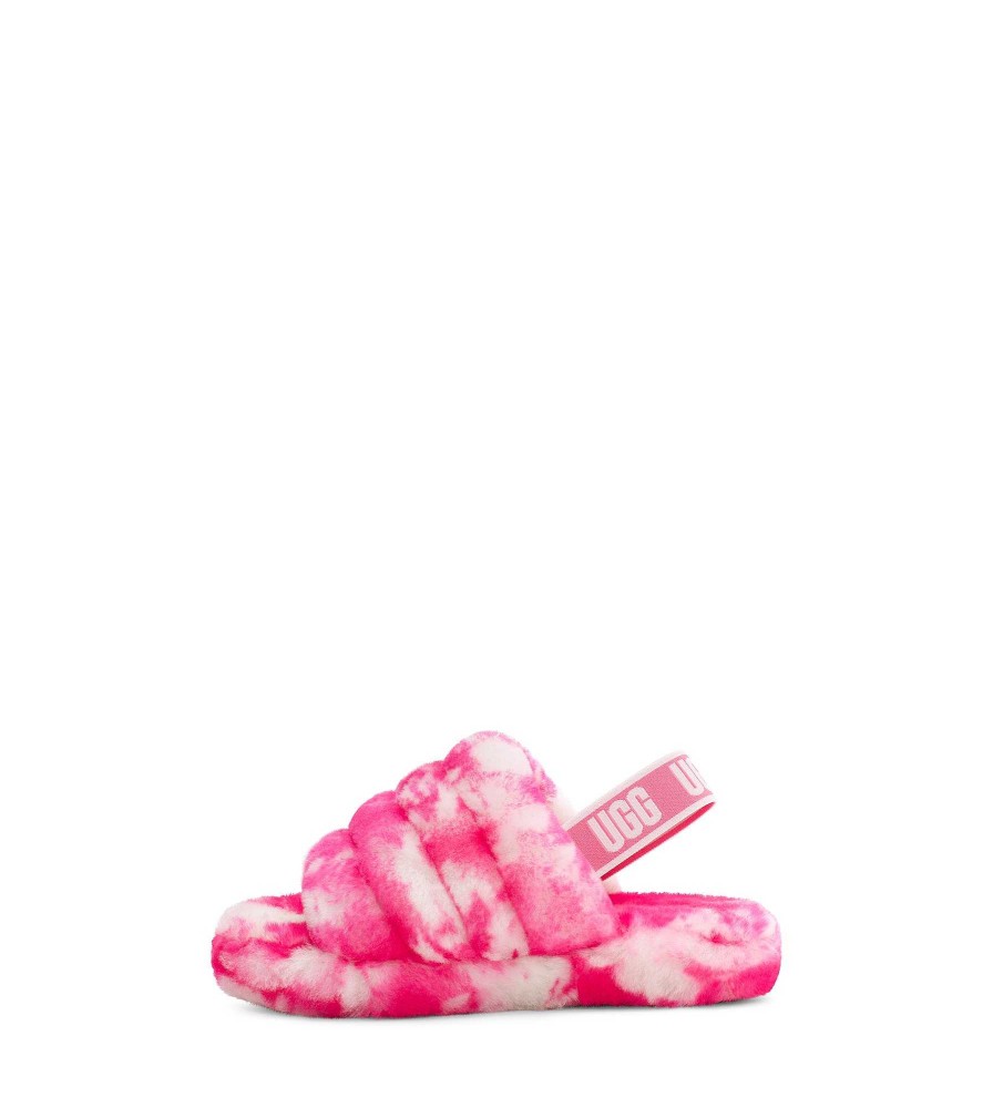 Enfants UGG Chaussons | Fluff Yeah Slide Marble Rose Rose / Rose Coquillage